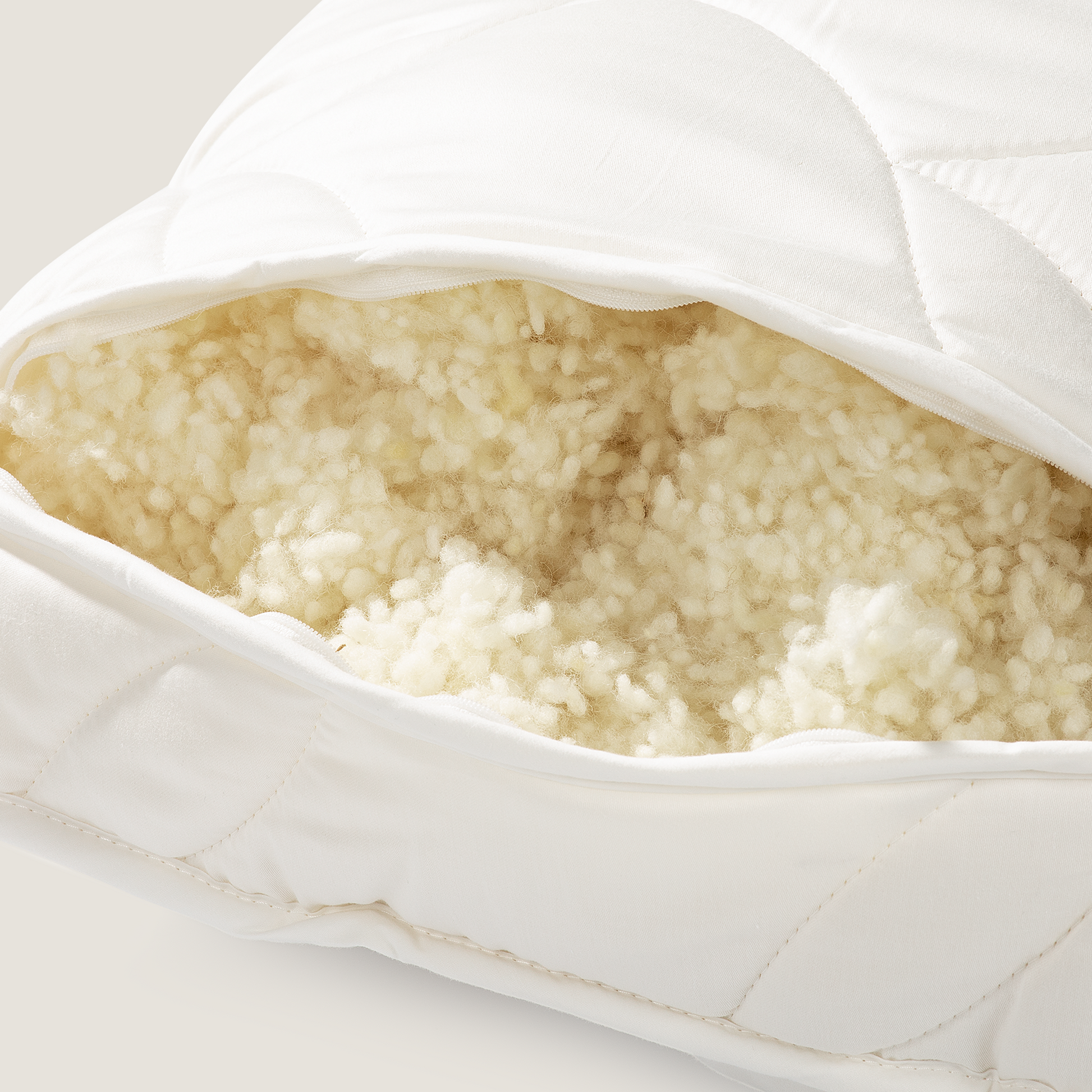 Van Morgen beddengoed - wollen hoofdkussen 60x70