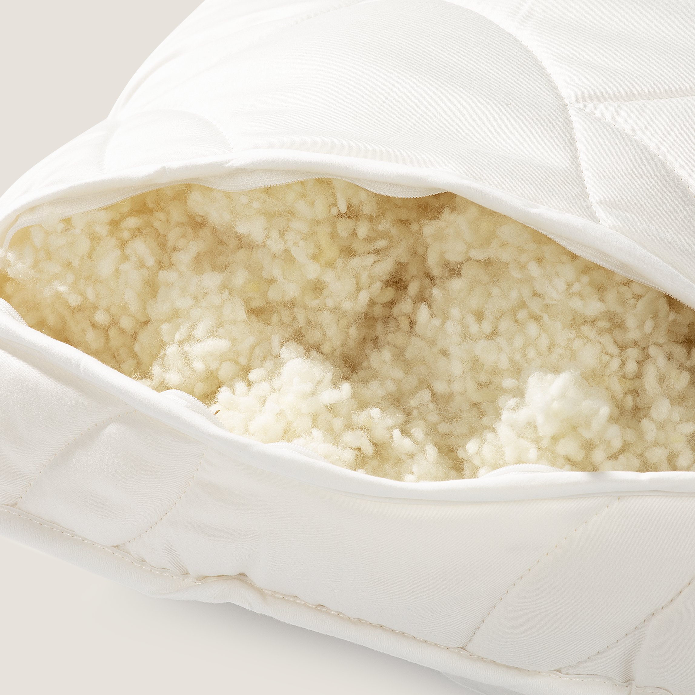 Van Morgen beddengoed - wollen hoofdkussen 60x70