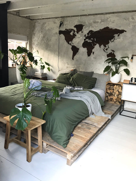Urban jungle slaapkamer
