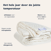 4-Seizoenen Dekbed 100% Texels Wol