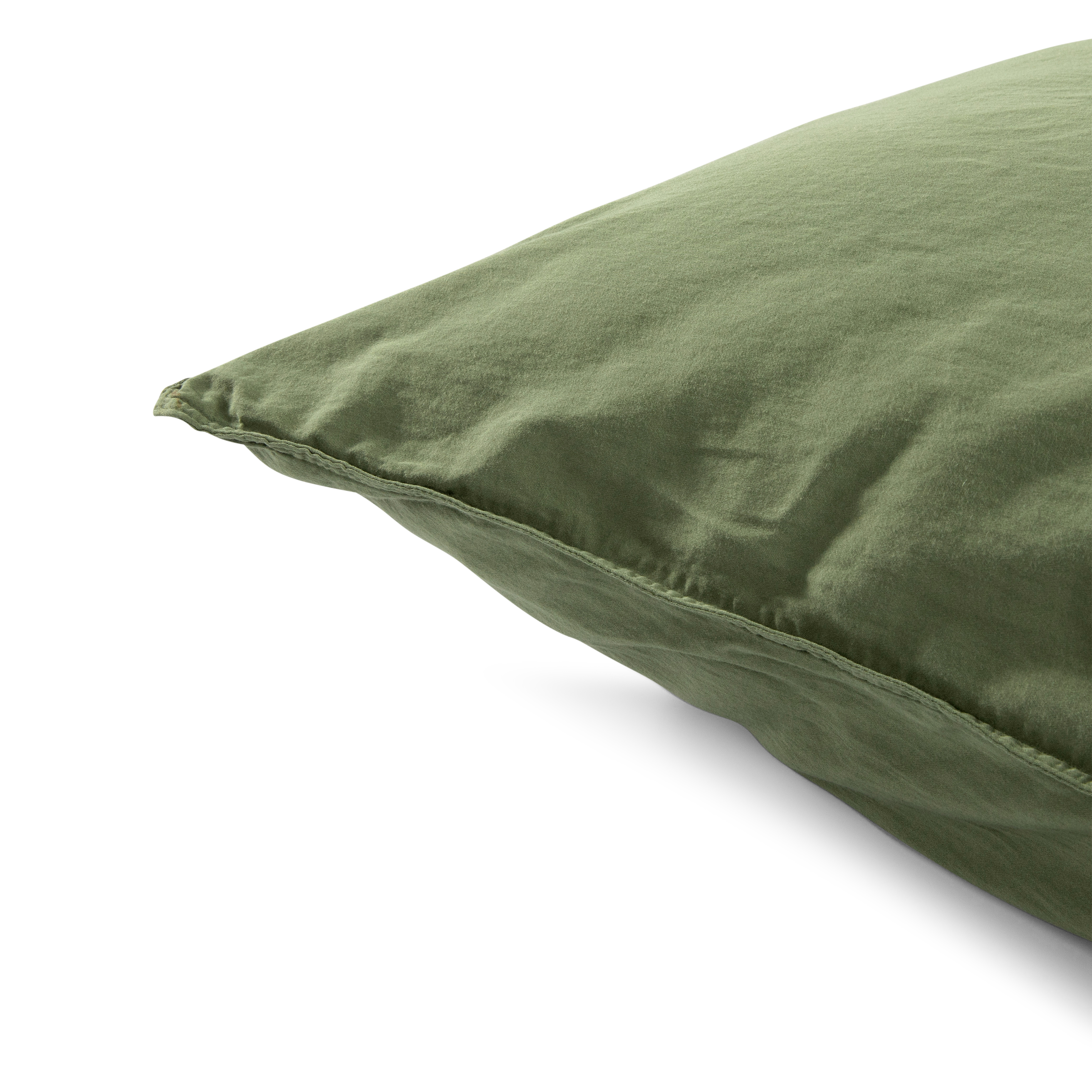 Dekbedovertrek Katoen Satijn Olijfgroen (zonder kussensloop)